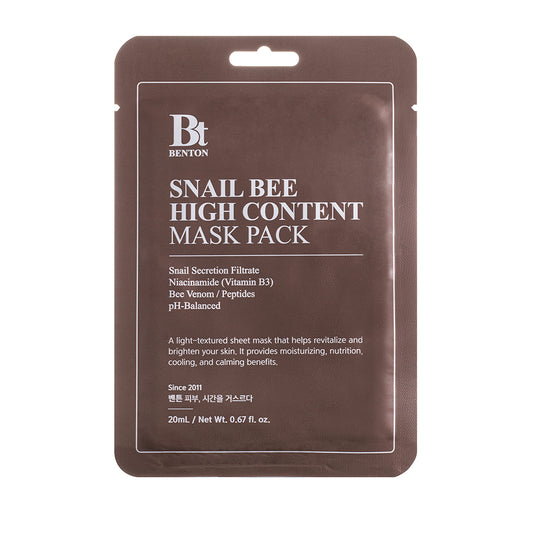 Benton Snail Bee High Content Mask Pack Set 20g x 10 sheets