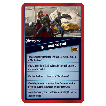 Marvel Cinematic Universe Top Trumps Quiz Card Game