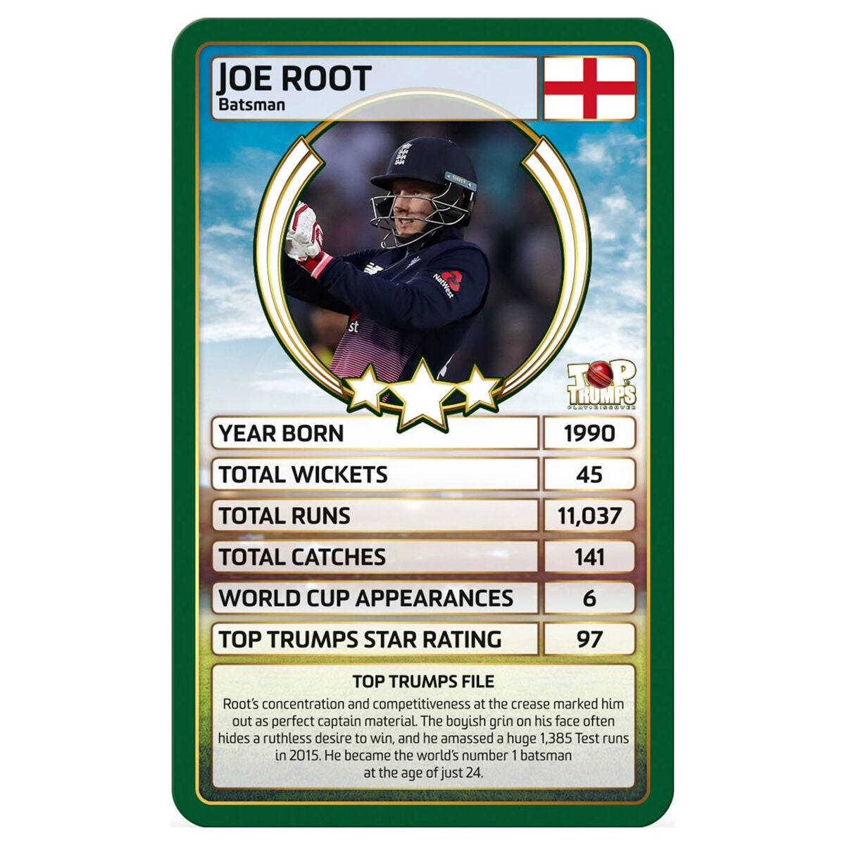 Top Trumps World Cricket Stars Card Game