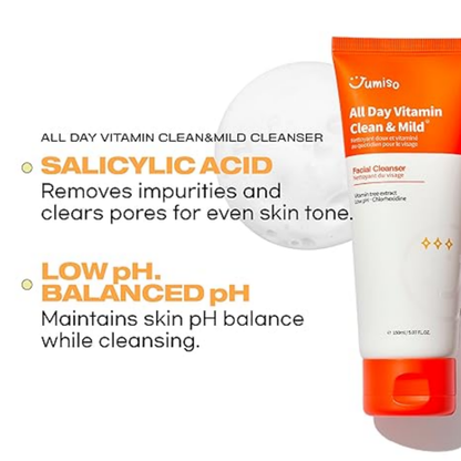 JUMISO All Day Vitamin Clean & Mild Facial Cleanser 150ml