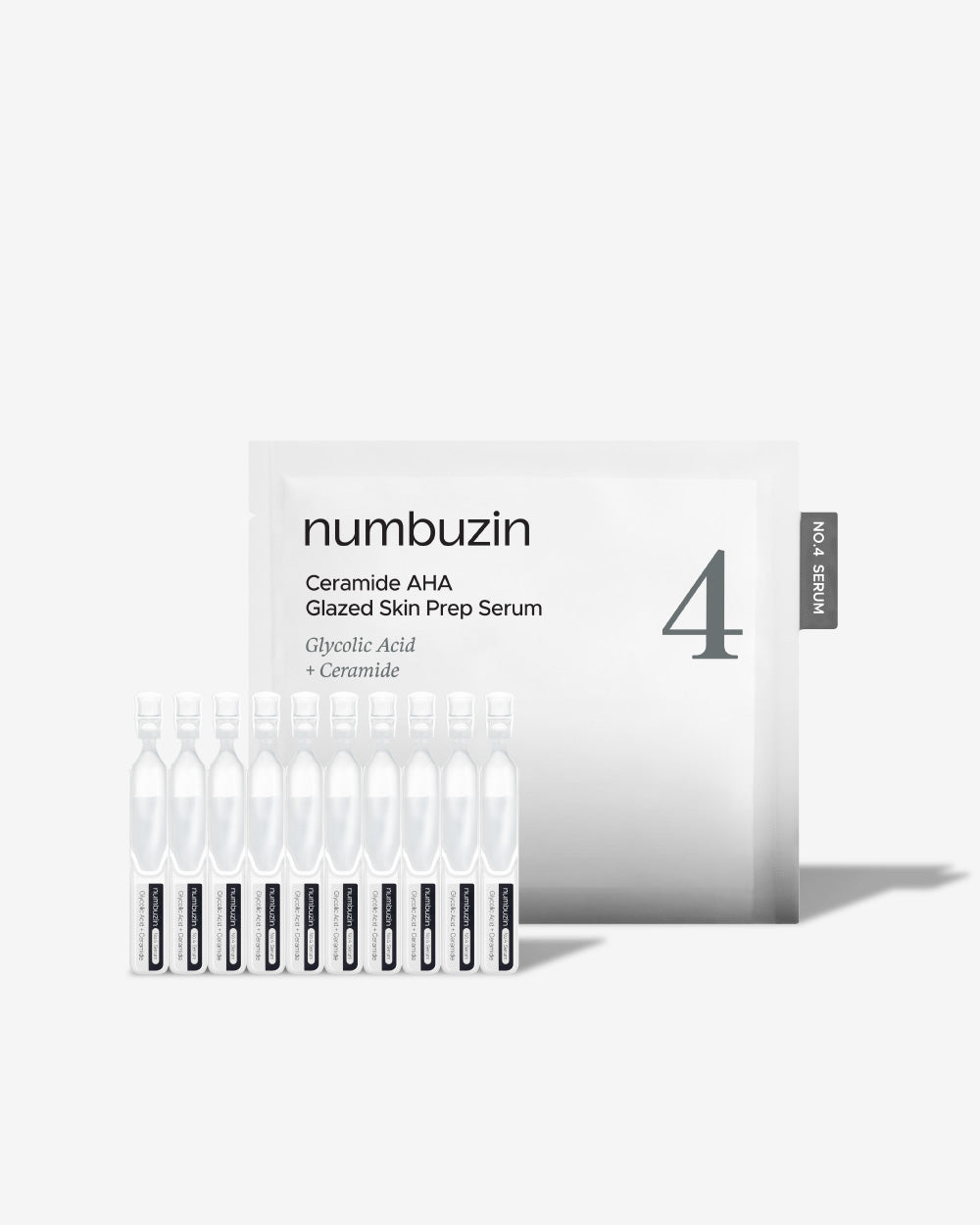 numbuzin No.4 Ceramide AHA Glazed Skin Prep Serum Vial Set 1.3ml x 10 vials