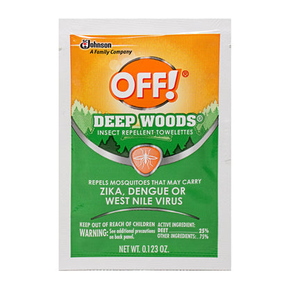 Off Deep Woods Insect Repellent Towelettes - Pack of 1 Foil Packet