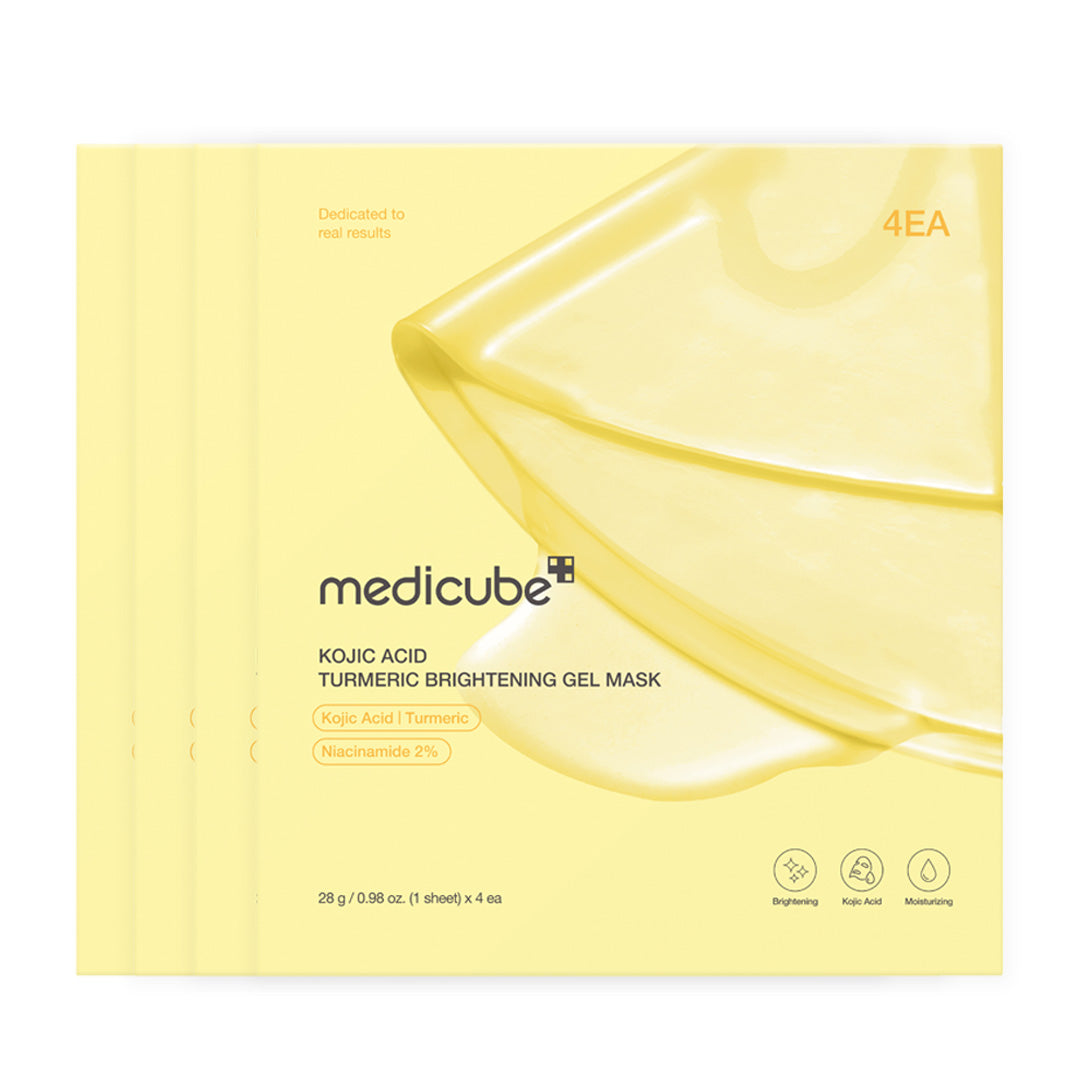 medicube Kojic Acid Turmeric Brightening Gel Mask Set 28g x 4 sheets