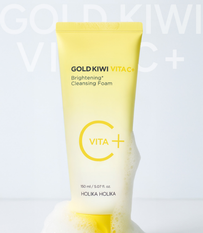 HOLIKA HOLIKA Gold Kiwi Vita C+ Brightening Cleansing Foam 150ml