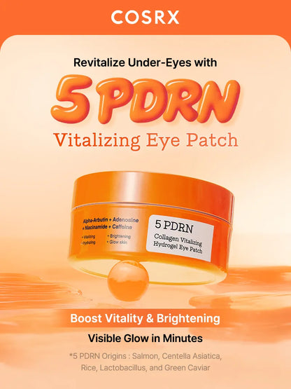 COSRX 5 PDRN Collagen Vitalizing Hydrogel Eye Patch 60 patches