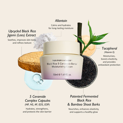 haruharu wonder Black Rice 5 Ceramide Barrier Moisturizing Cream Mini 15ml