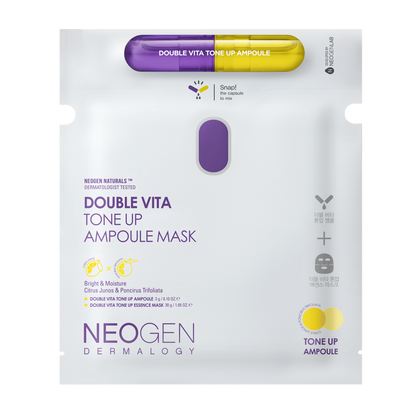 NEOGEN Dermalogy Double Vita Tone Up Ampoule Mask Set 5 sheets