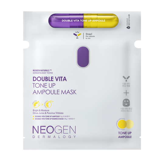 NEOGEN Dermalogy Double Vita Tone Up Ampoule Mask Set 5 sheets