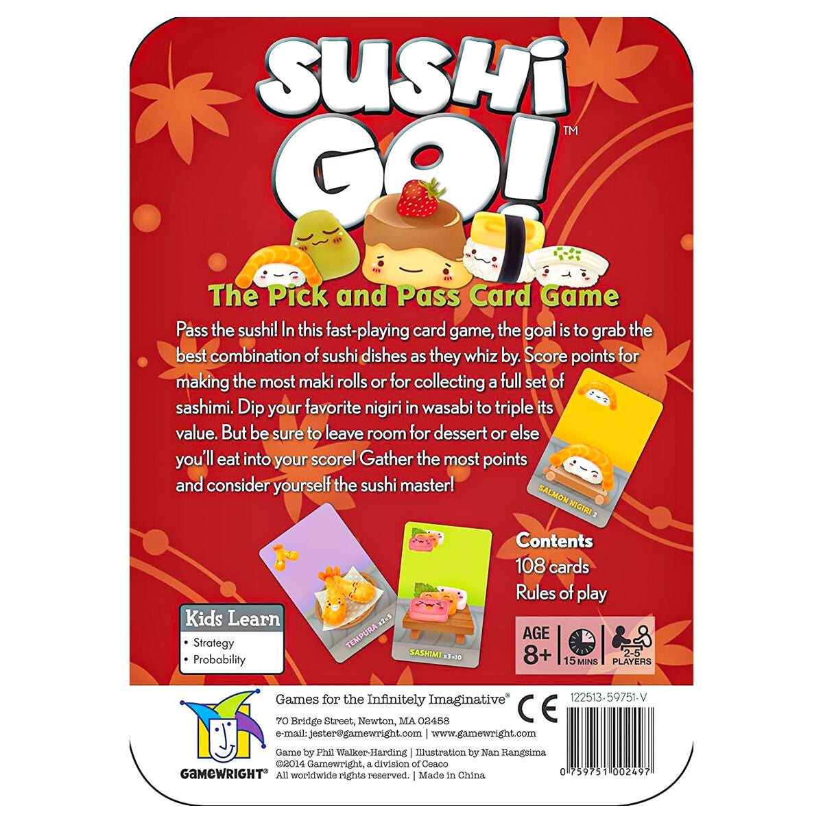 Coiledspring Sushi Go! Card Game