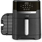Tefal EasyFry Precision 2-in-1 Digital Air Fryer and Grill 4.2 Litre Capacity 8 Programs inc Dehydrator Black EY5058, 1550W