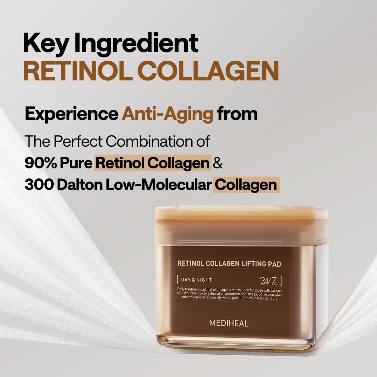 MEDIHEAL Retinol Collagen Lifting Pad 100 pads