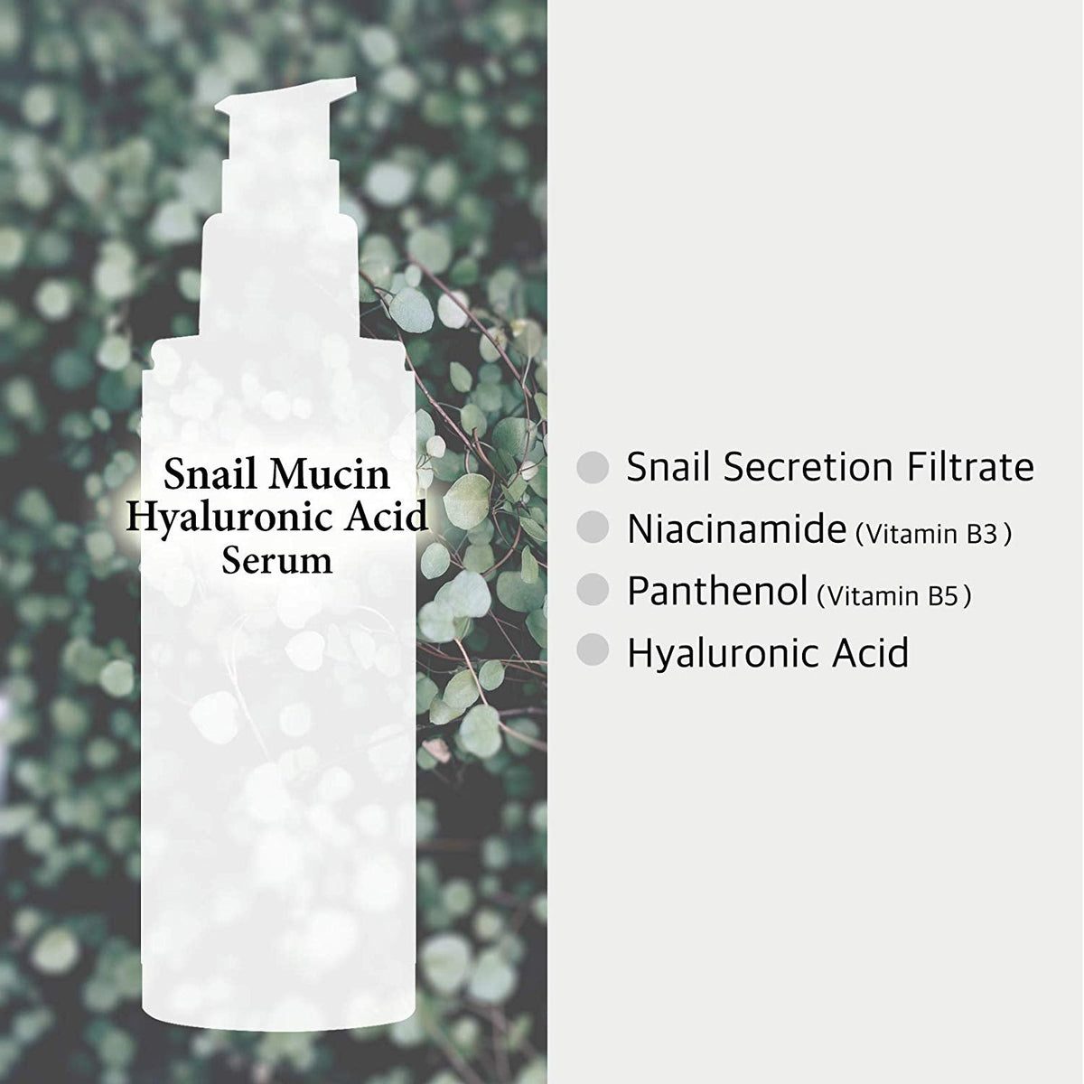 Cos De BAHA SH Snail Mucin Hyaluronic Acid Serum 120ml