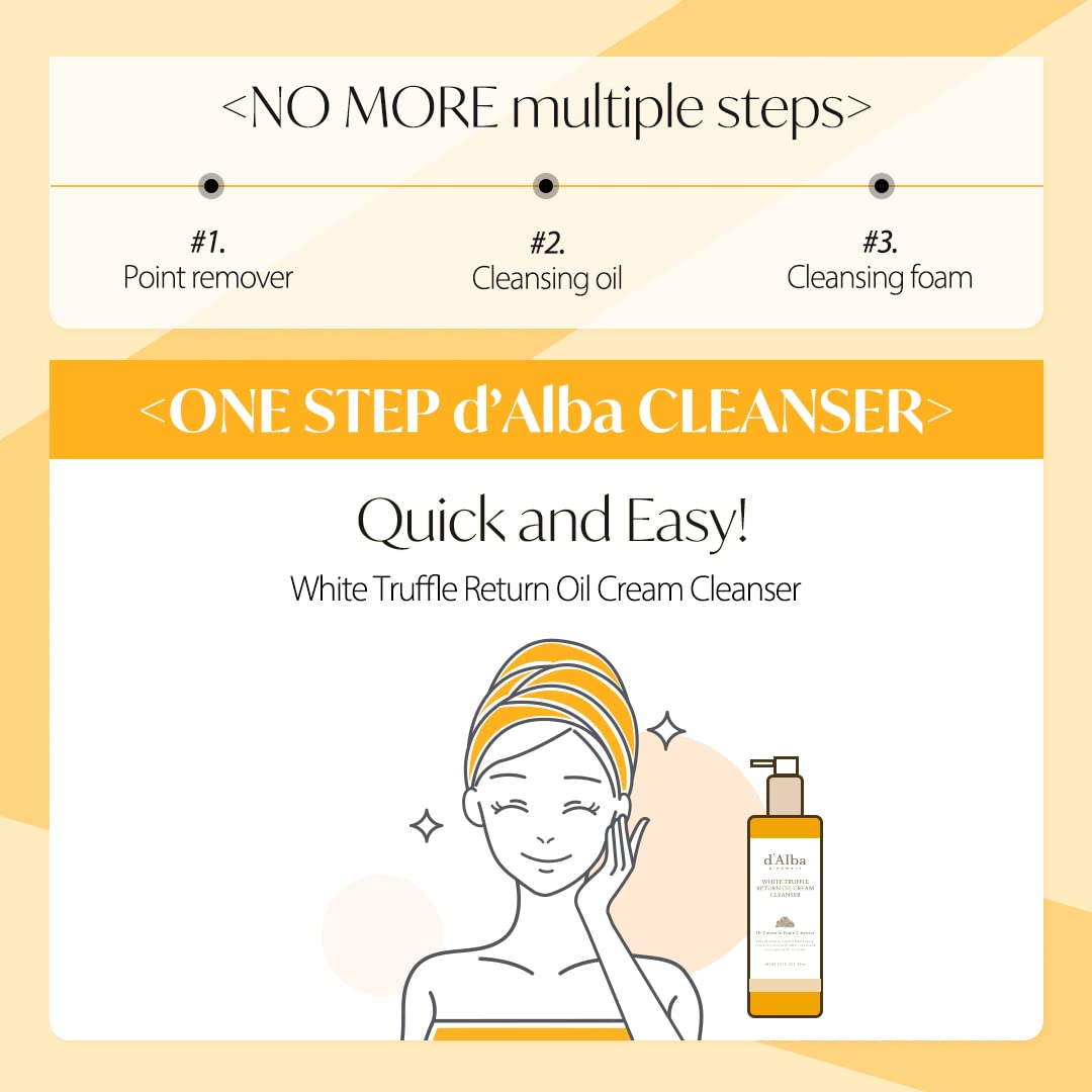 d'Alba White Truffle Return Oil Cream Cleanser 160ml