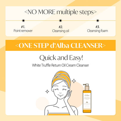 d'Alba White Truffle Return Oil Cream Cleanser 160ml