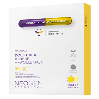 NEOGEN Dermalogy Double Vita Tone Up Ampoule Mask Set 5 sheets