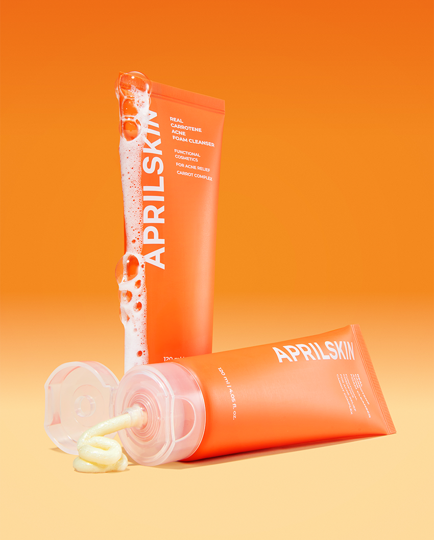 APRILSKIN Real Carrotene Acne Foam Cleanser 120ml