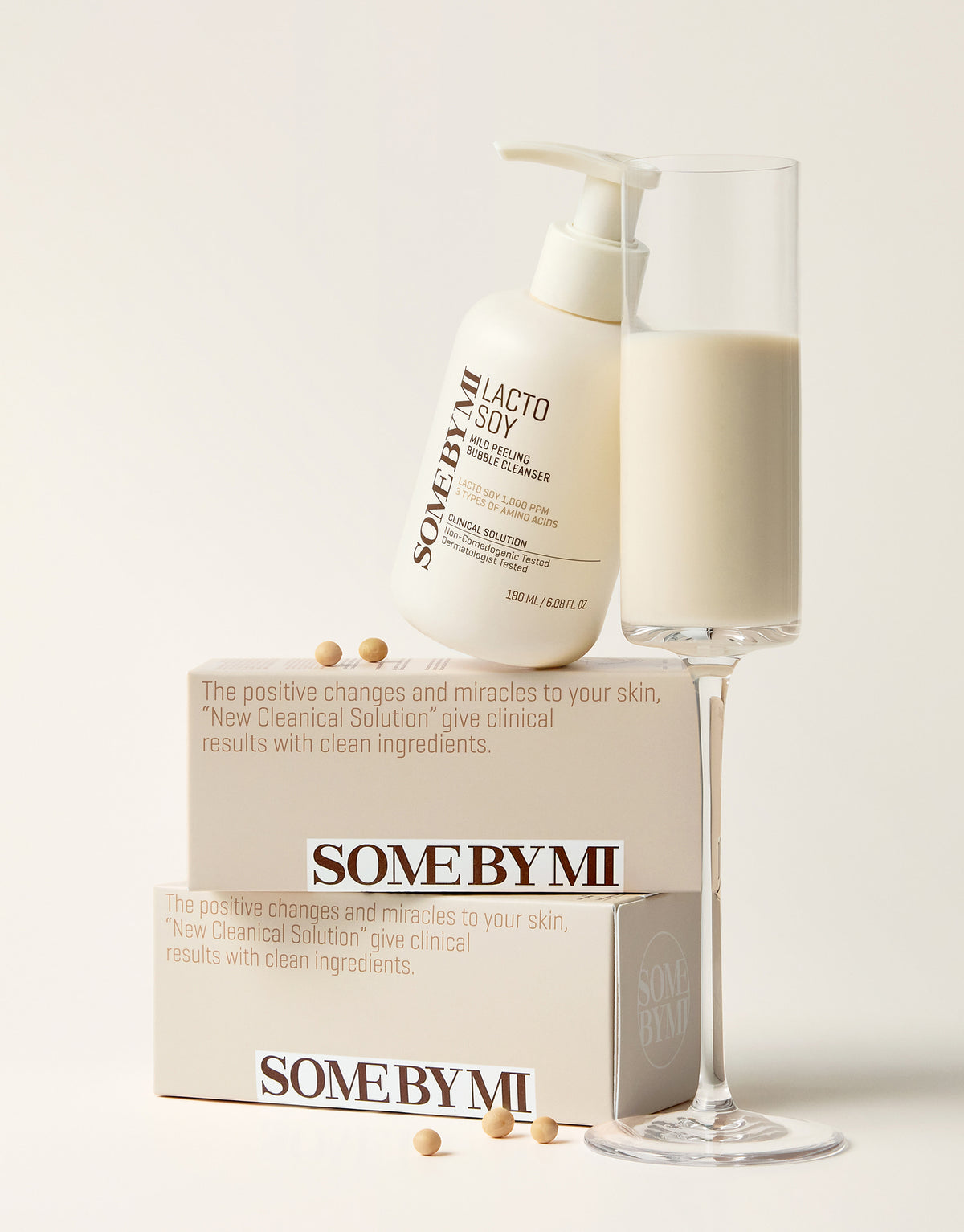 SOME BY MI Lacto Soy Mild Peeling Bubble Cleanser 180ml