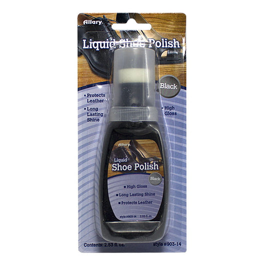 Allary Black Liquid Shoe Polish - 2.53 oz.