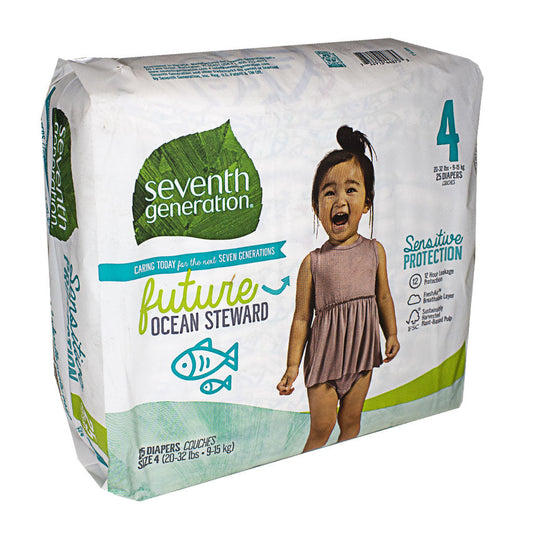 DBM - Seventh Generation Small Stage Diapers Size 4 - Pack of 25