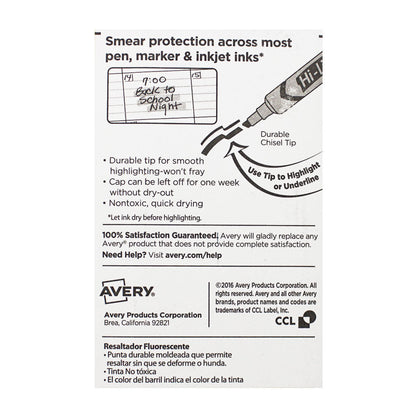 NEW Avery  Hi-Liter -  Card of 2