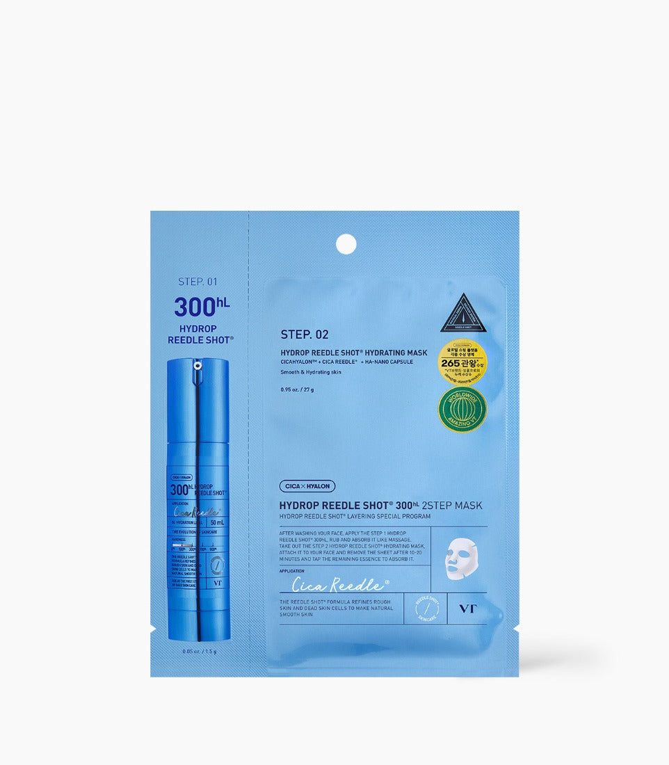VT Hydrop Reedle Shot 300hL 2 Step Mask 28.5g x 1 sheet