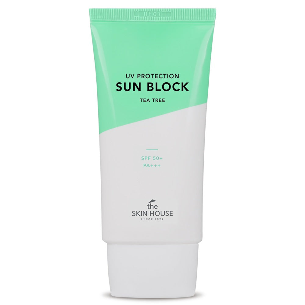 the SKIN HOUSE UV Protection Sun Block Tea Tree 50ml