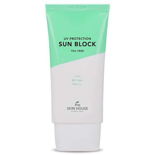 the SKIN HOUSE UV Protection Sun Block Tea Tree 50ml