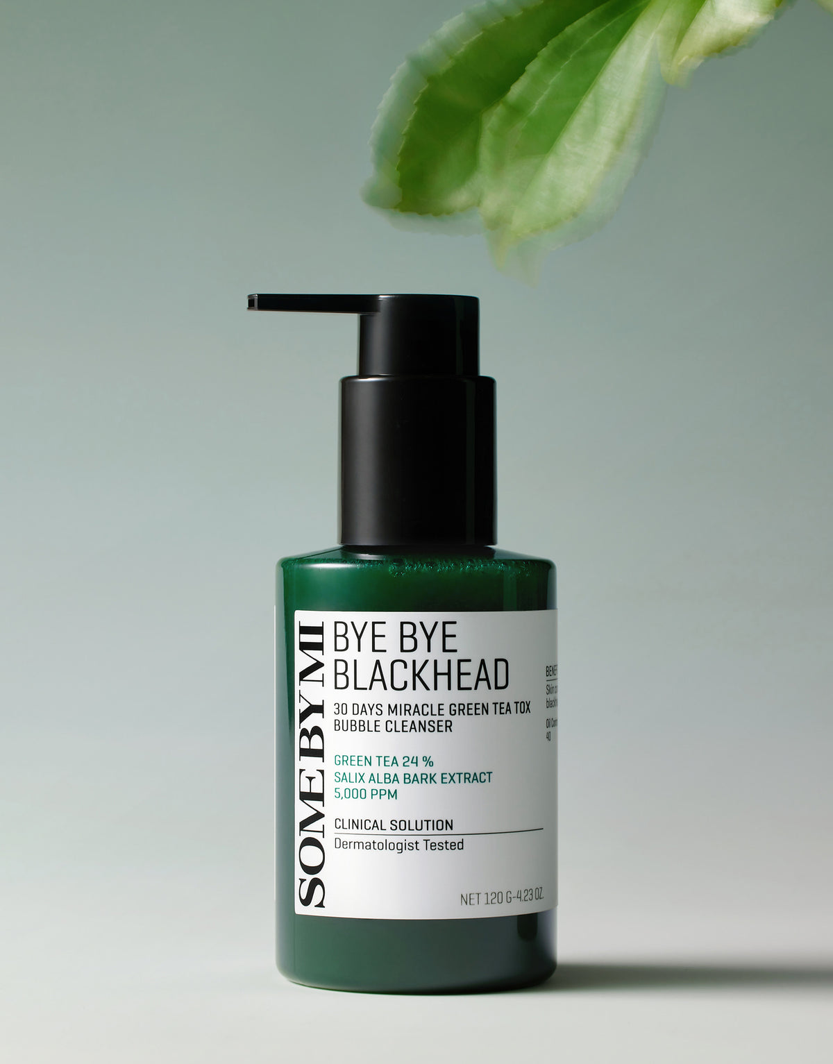 SOME BY MI Bye Bye Blackhead 30 Days Miracle Green Tea Tox Bubble Cleanser 120g