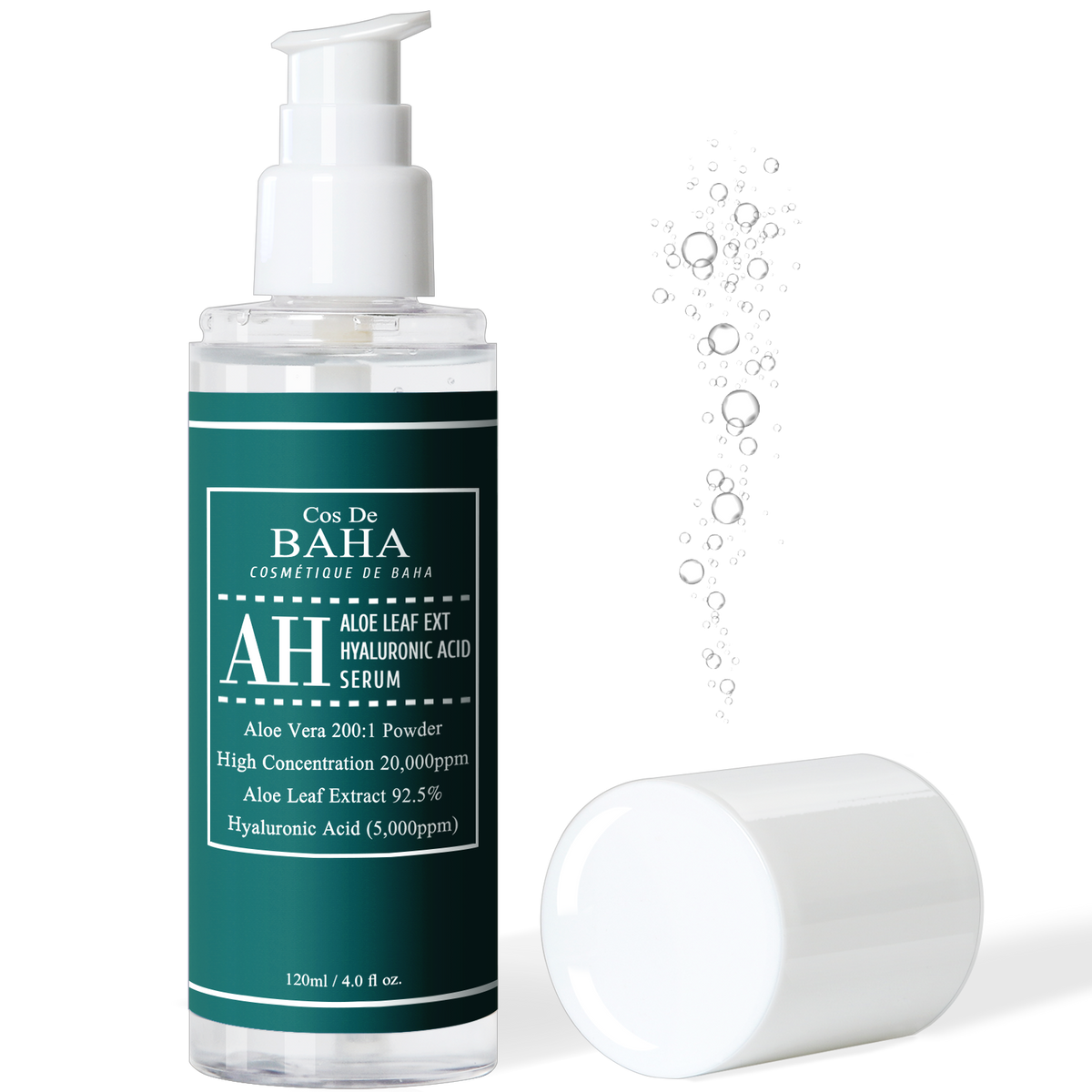 Cos De BAHA AH Aloe Leaf Ext Hyaluronic Acid Serum 120ml