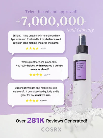 COSRX AHA/BHA Clarifying Treatment Toner 150ml