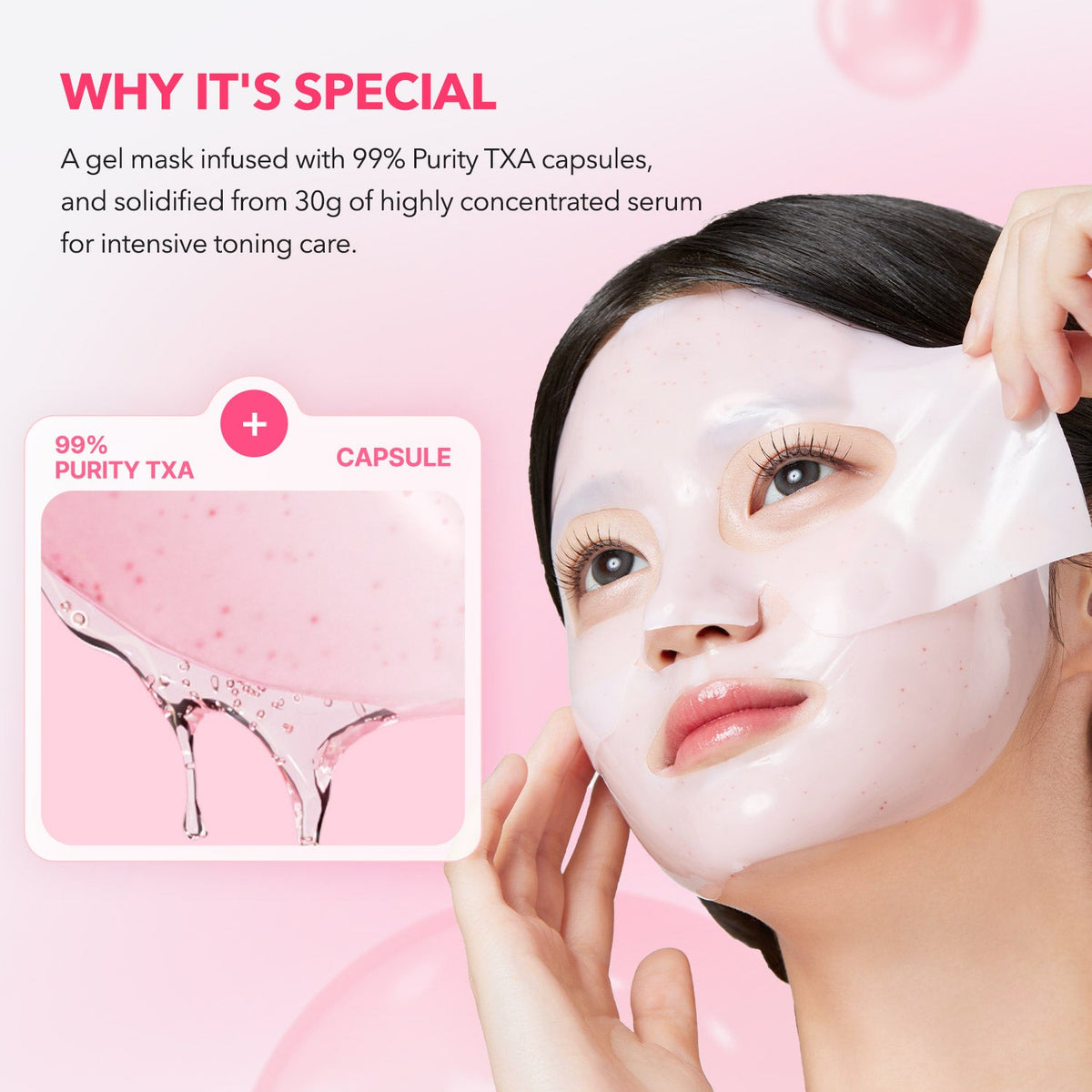 APRILSKIN TXA Niacinamide Collagen 99 Capsule Gel Mask Set 30g x 4 sheets