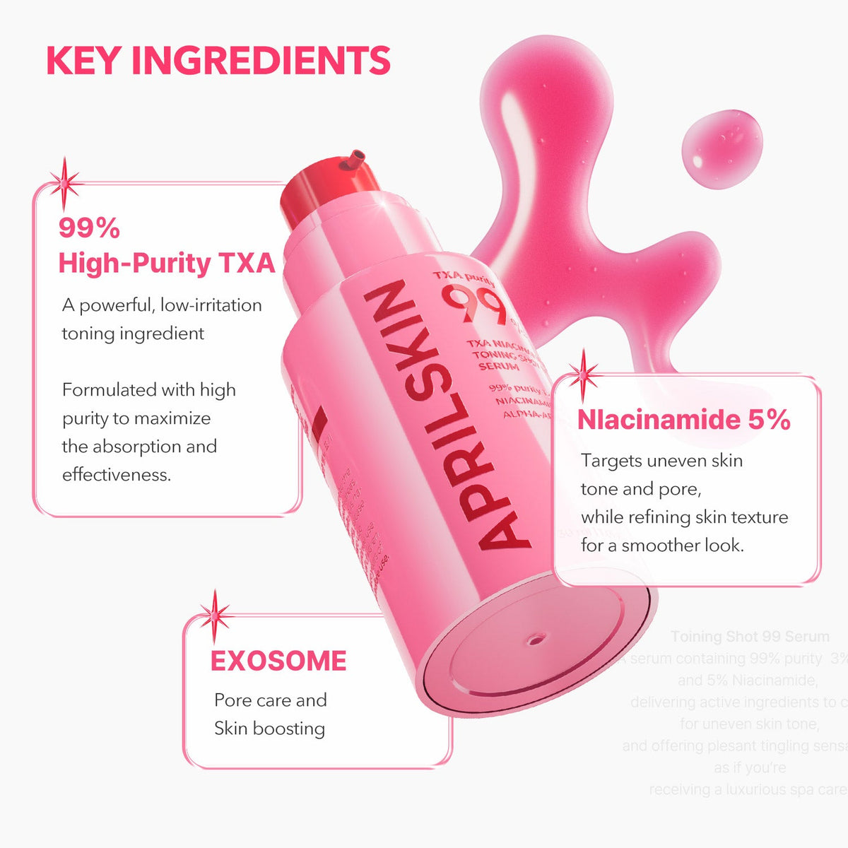 APRILSKIN TXA Niacinamide Toning Shot 99 Serum 30ml