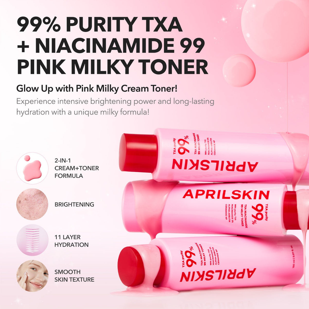 APRILSKIN TXA Niacinamide 99 Milky Toner 150ml
