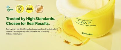 Goodal Green Tangerine Vita C Dark Spot Care Pad Alpha 70 pads