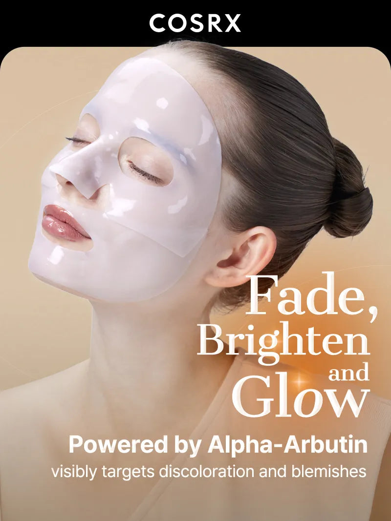 COSRX The Alpha-Arbutin Discoloration Care Hydrogel Mask Set 34g x 3 sheets