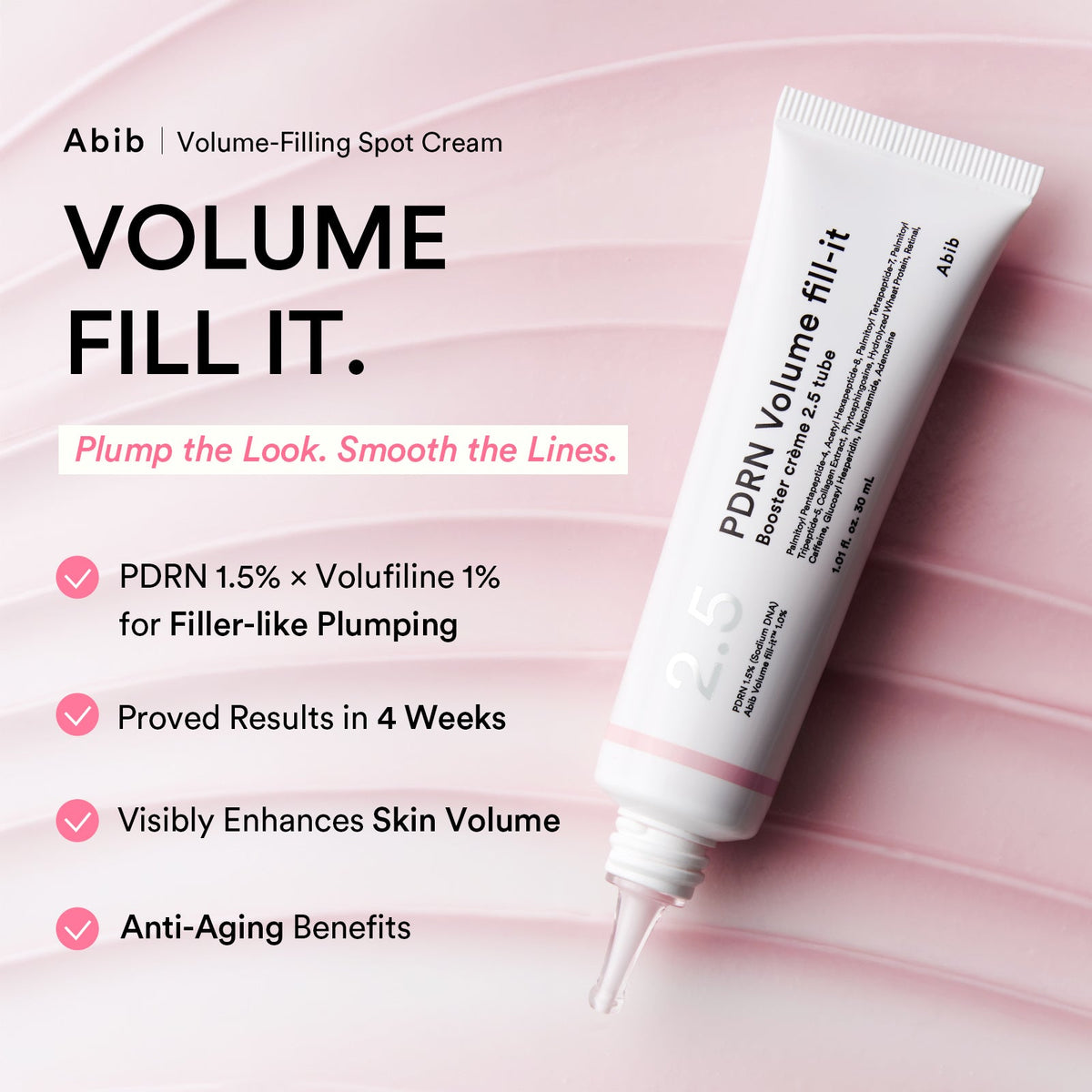 Abib PDRN Volume Fill-it Booster Crème 2.5 Tube Mini 10ml