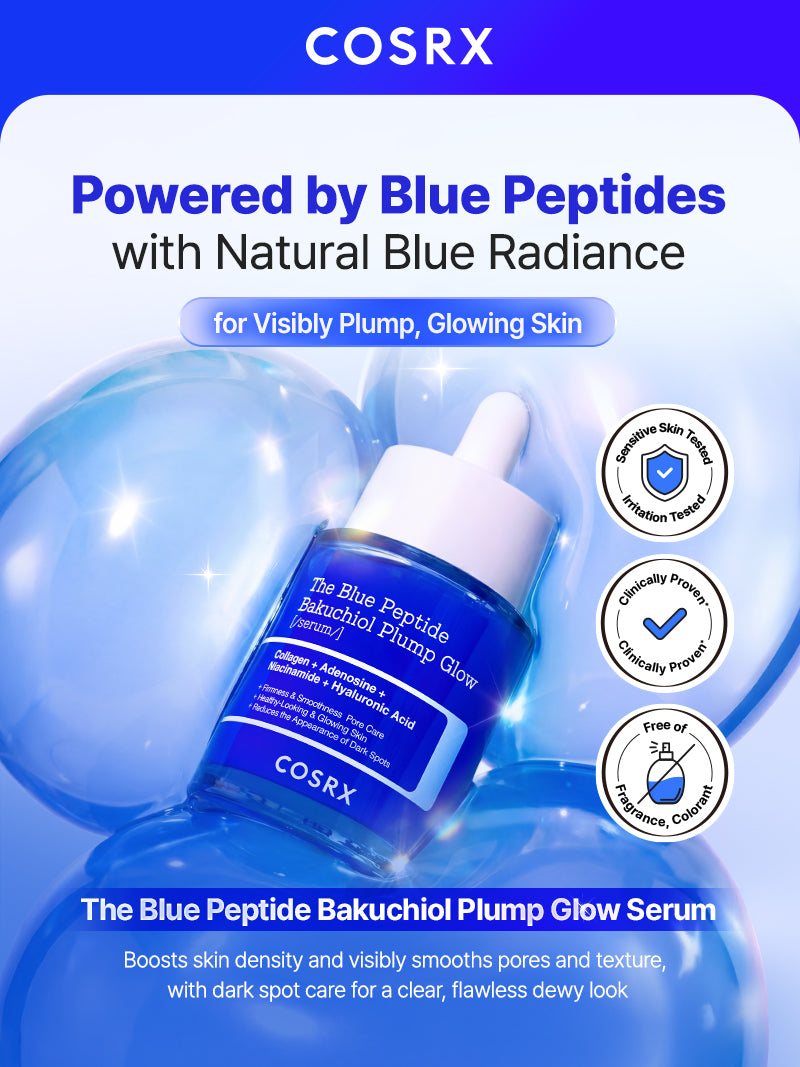 COSRX The Blue Peptide Bakuchiol Plump Glow Serum 50ml