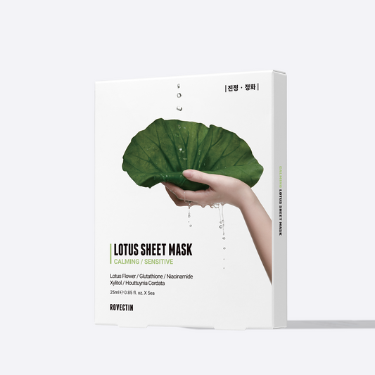 ROVECTIN Calming Sensitive Lotus Sheet Mask Set 25ml x 5 sheets