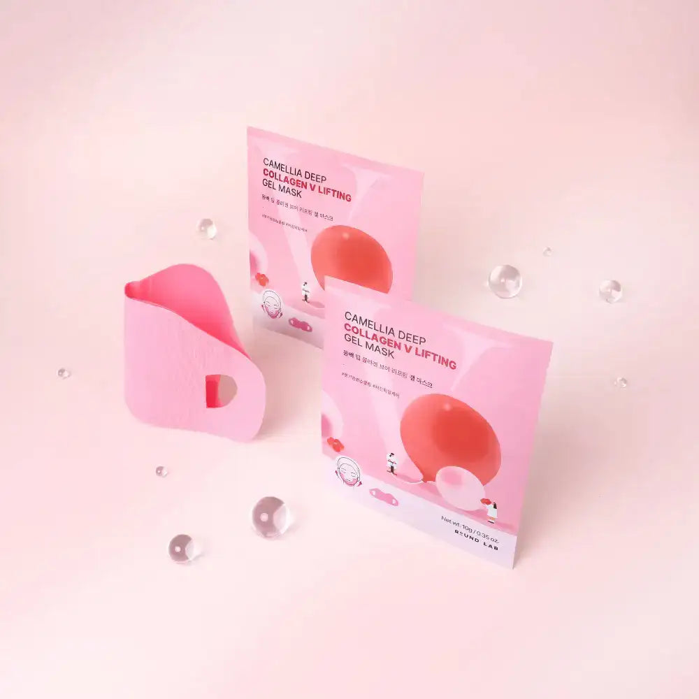 ROUND LAB Camellia Deep Collagen V Lifting Gel Mask Set 10g x 4 sheets