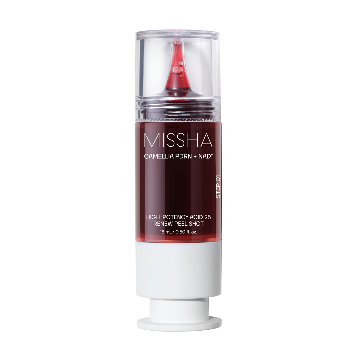 MISSHA Camellia PDRN NAD+ High-Potency Acid 25 Renew Peel Shot 15ml