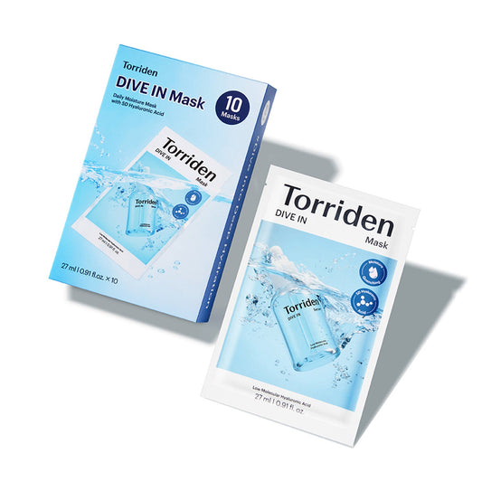 Torriden DIVE IN Low Molecule Hyaluronic Acid Mask Set 27ml x 10 pcs