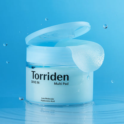 Torriden DIVE IN Low Molecule Hyaluronic Acid Multi Pad 80 sheets