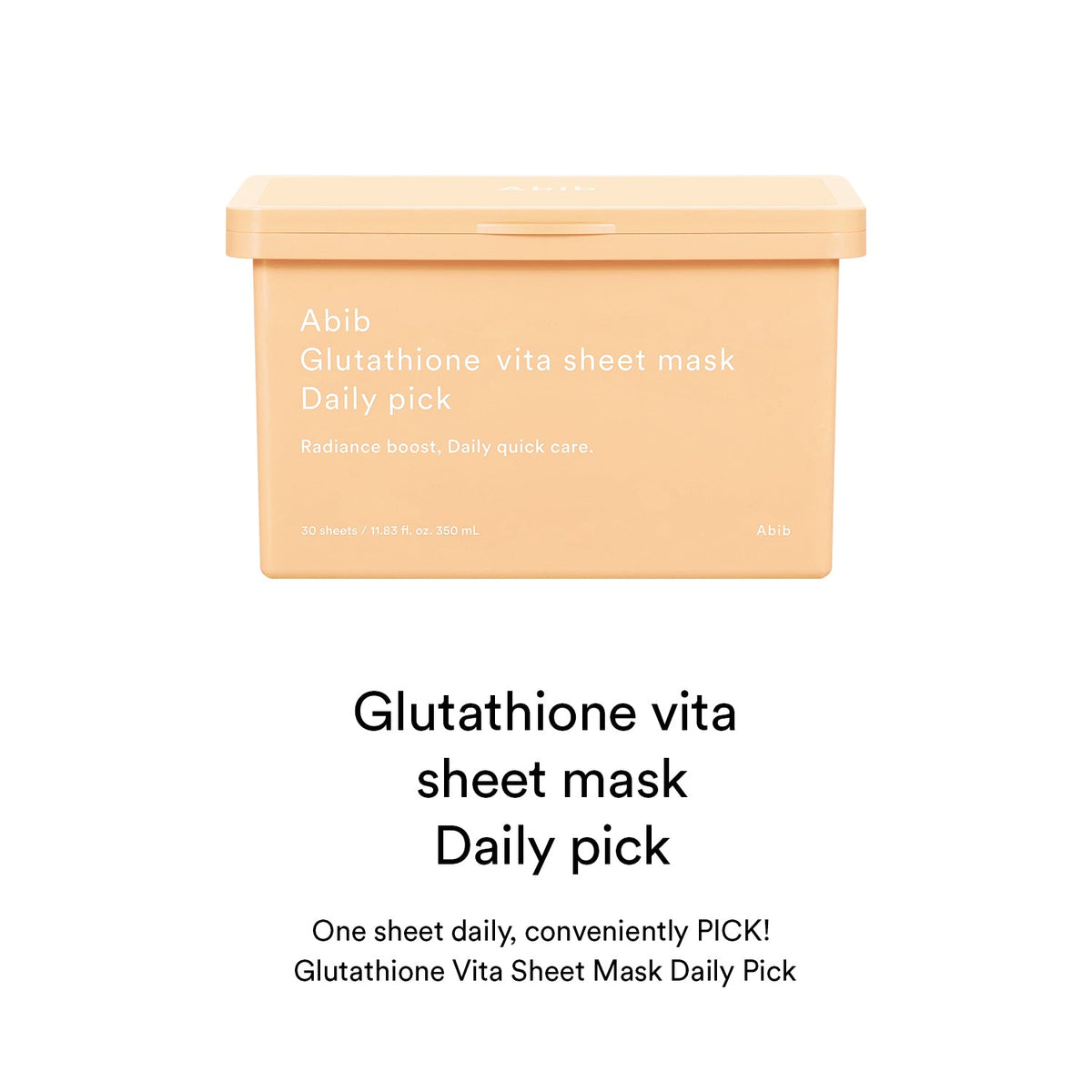 Abib Glutathione Vita Sheet Mask Daily Pick 30 sheets