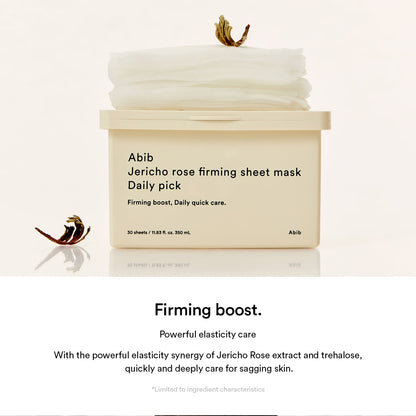 Abib Jericho Rose Firming Sheet Mask Daily Pick 30 sheets