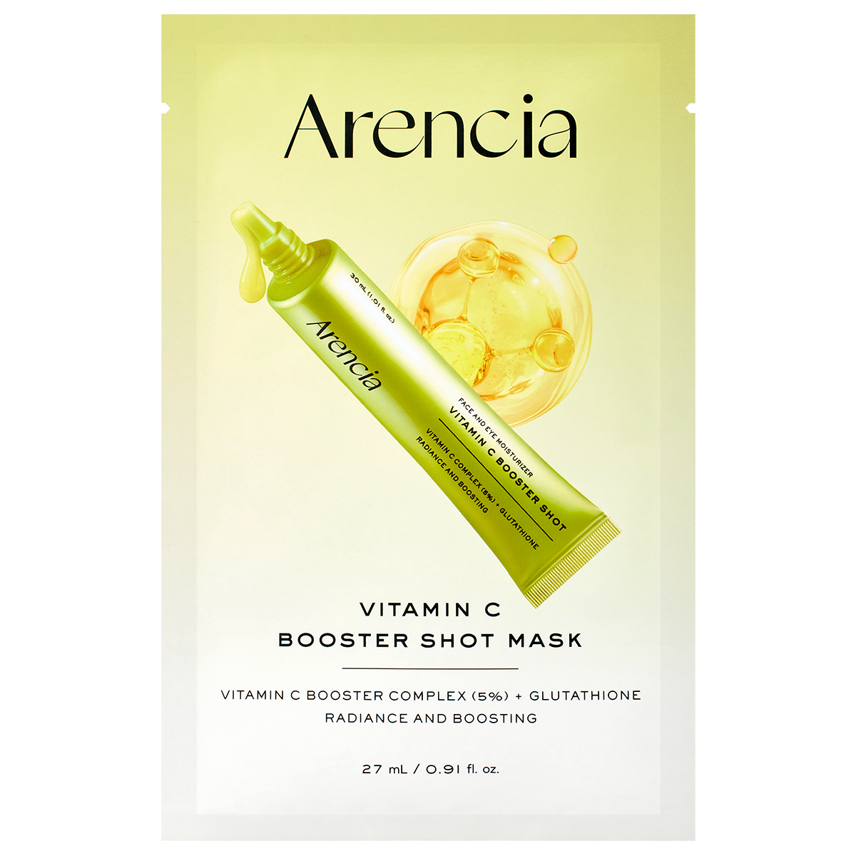 Arencia Vitamin C Booster Shot Mask 27ml x 1 sheet
