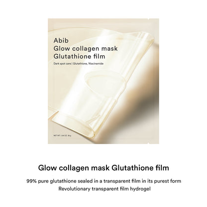 Abib Glow Collagen Mask Glutathione Film Set 38g x 4 sheets