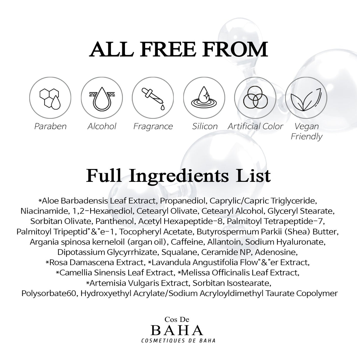 Cos De BAHA PC M.A Peptide Cream 60ml