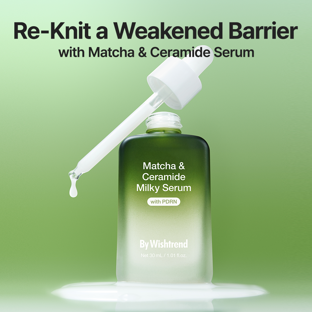 By Wishtrend Matcha & Ceramide Milky Serum 30ml
