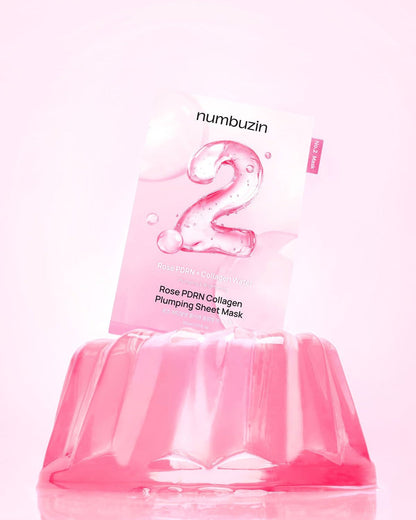 numbuzin No.2 Rose PDRN Collagen Plumping Sheet Mask 33ml x 10 sheets
