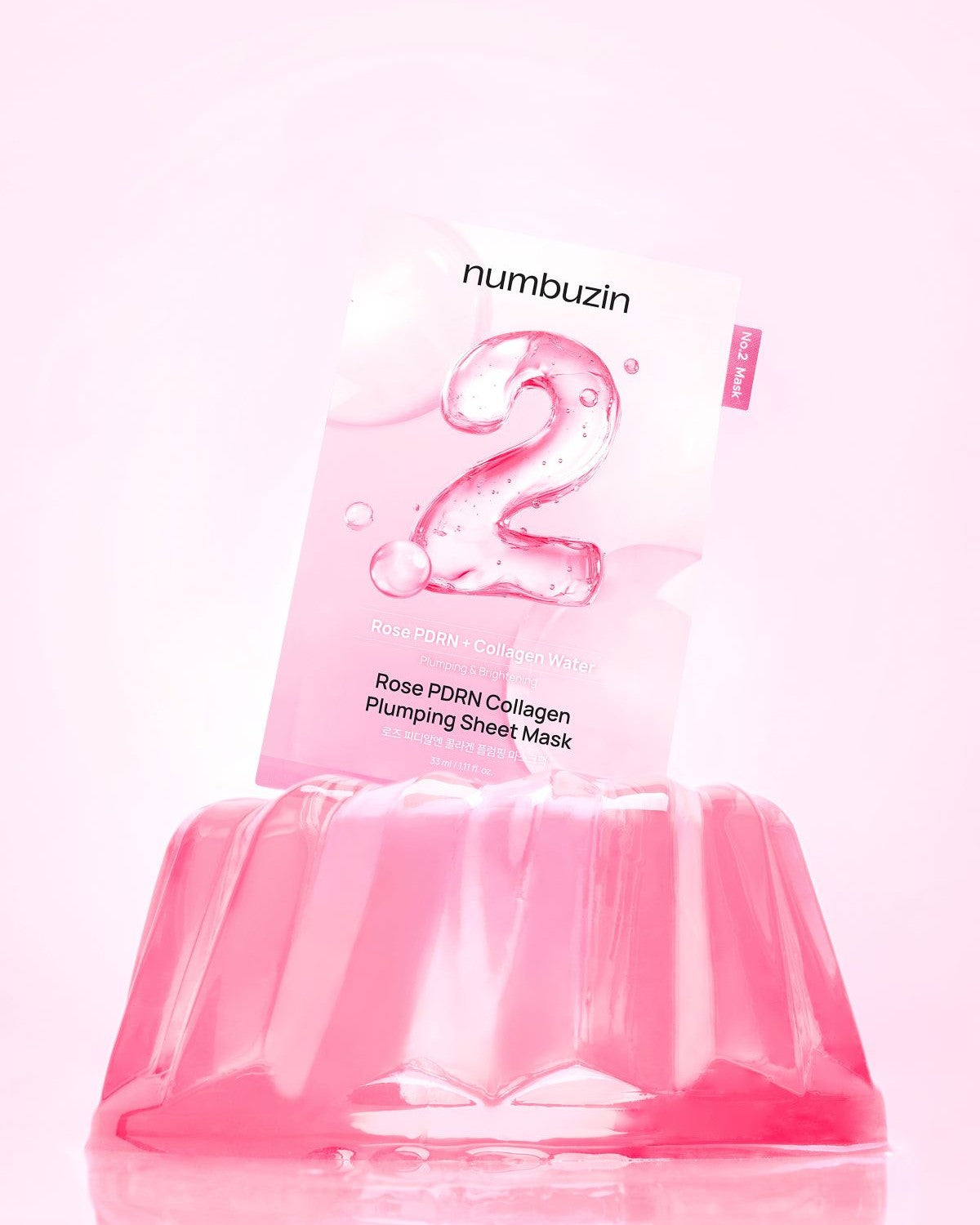 numbuzin No.2 Rose PDRN Collagen Plumping Sheet Mask 33ml x 5 sheets
